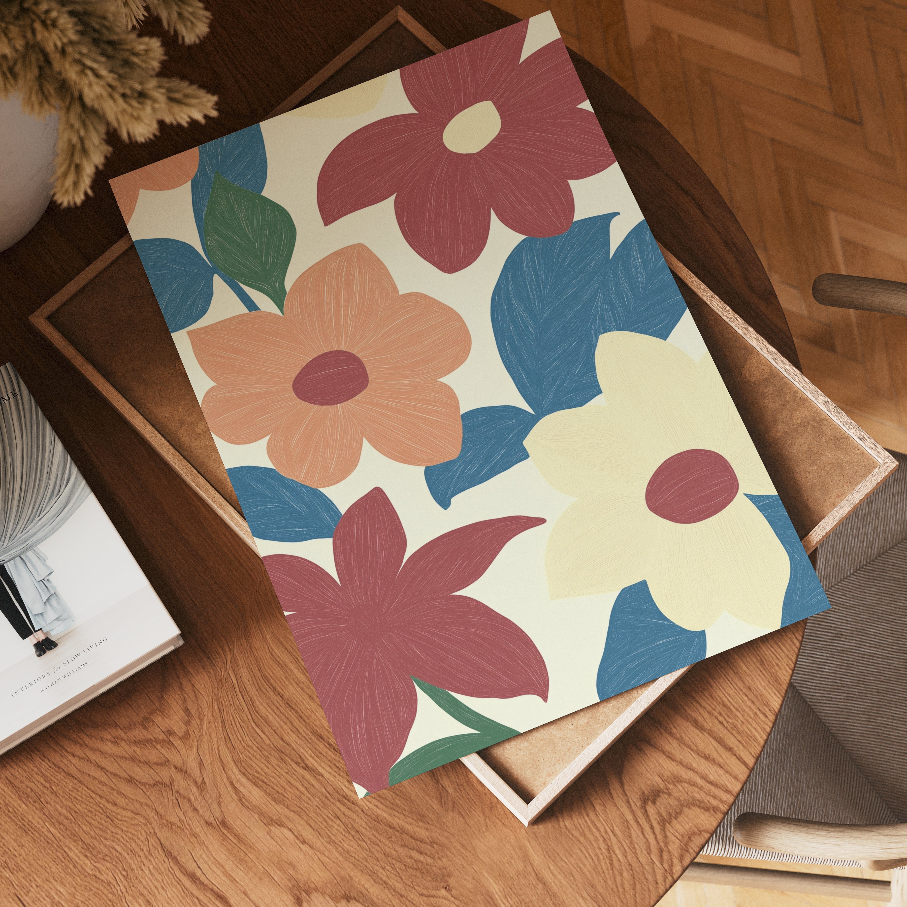 Multicolor Leaves – affisch med snyggt motiv, köp enkelt hos Bozetto i flera storlekar
