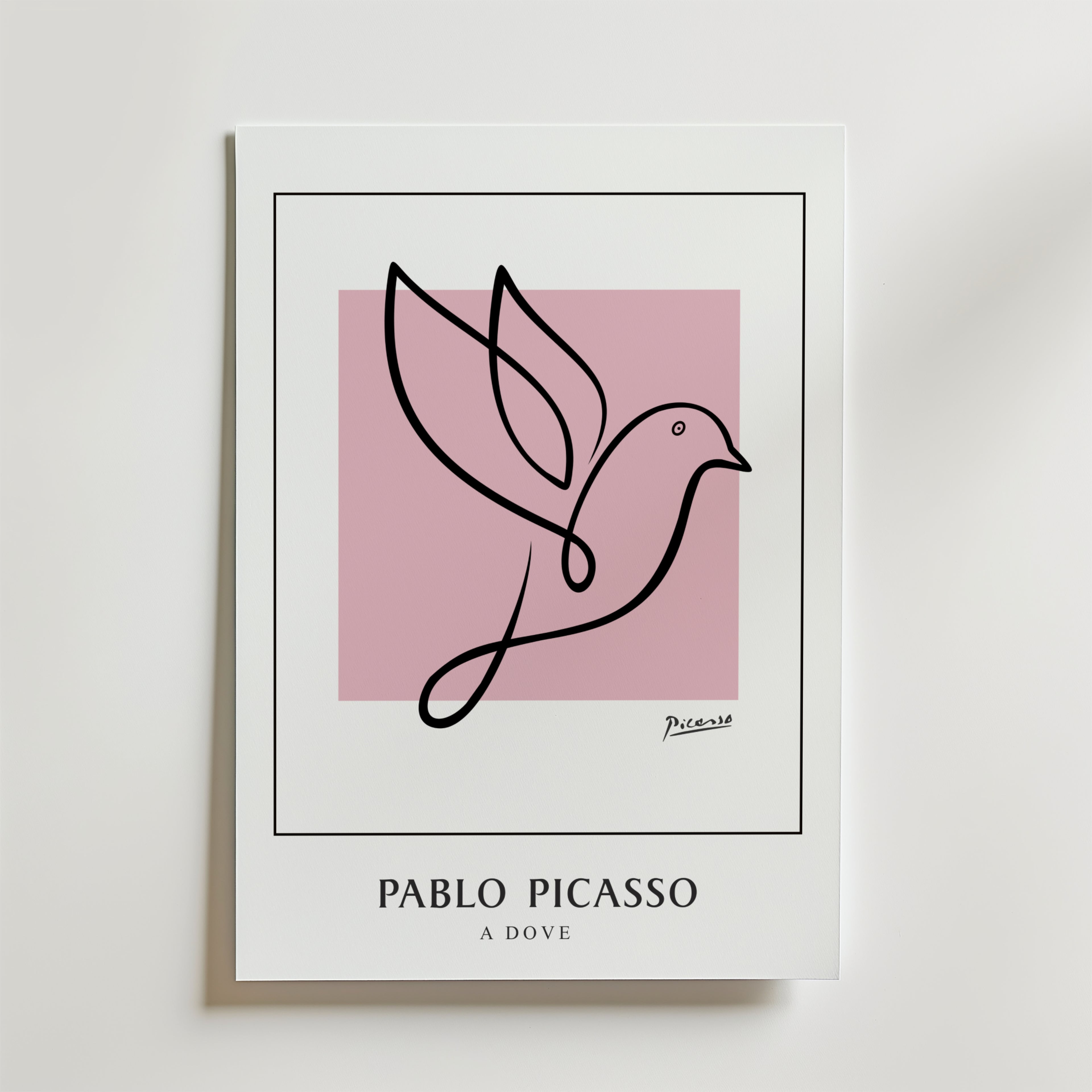 Picasso Bird of Hope – stilfullt konsttryck från Bozetto, tryckt på matt finpapper