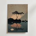 Silent Sunset Reflection – stilfullt konsttryck från Bozetto, tryckt på matt finpapper