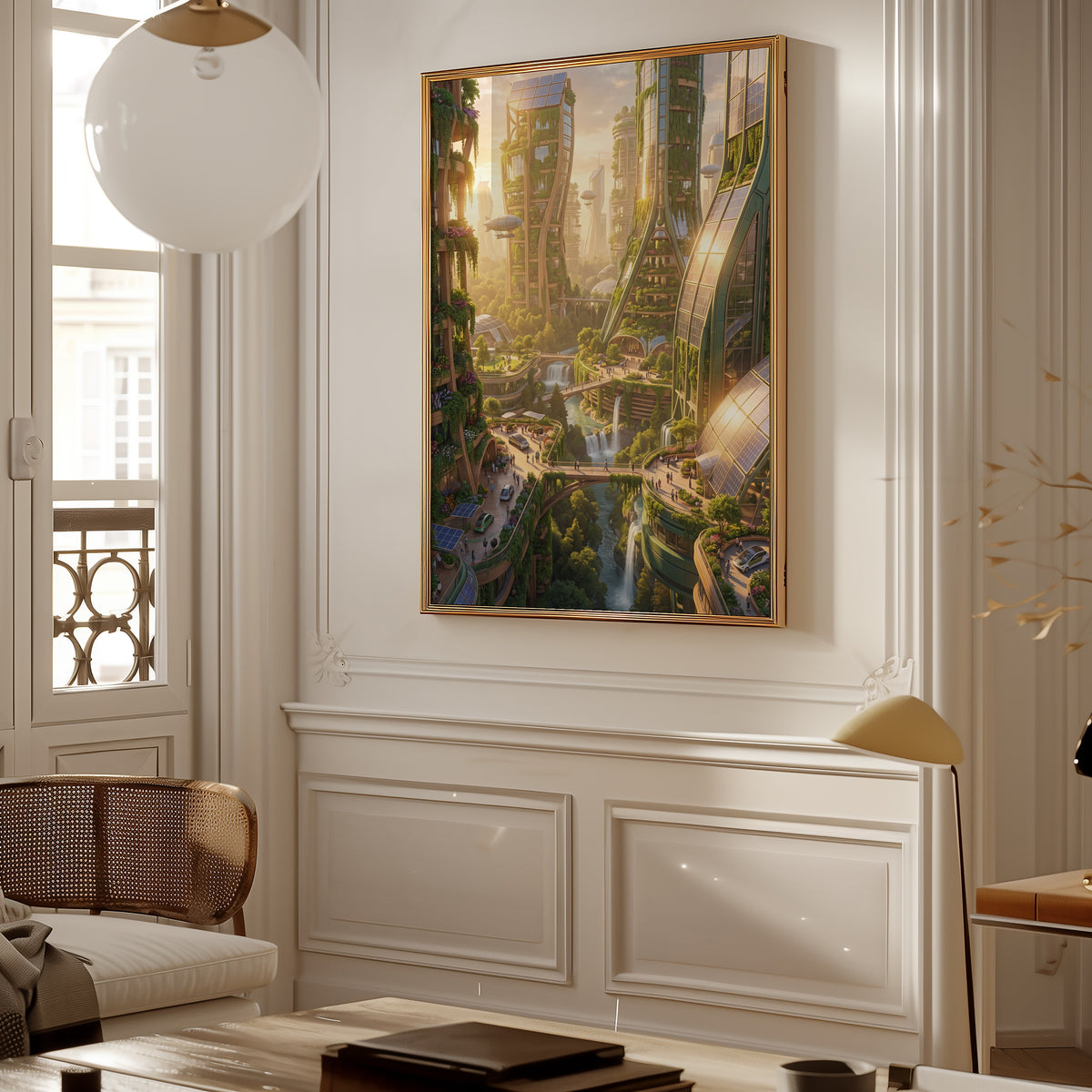 Solarpunk City Poster – i rum 1
