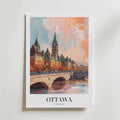 Golden Light Over Ottawa – stilfullt konsttryck från Bozetto, tryckt på matt finpapper
