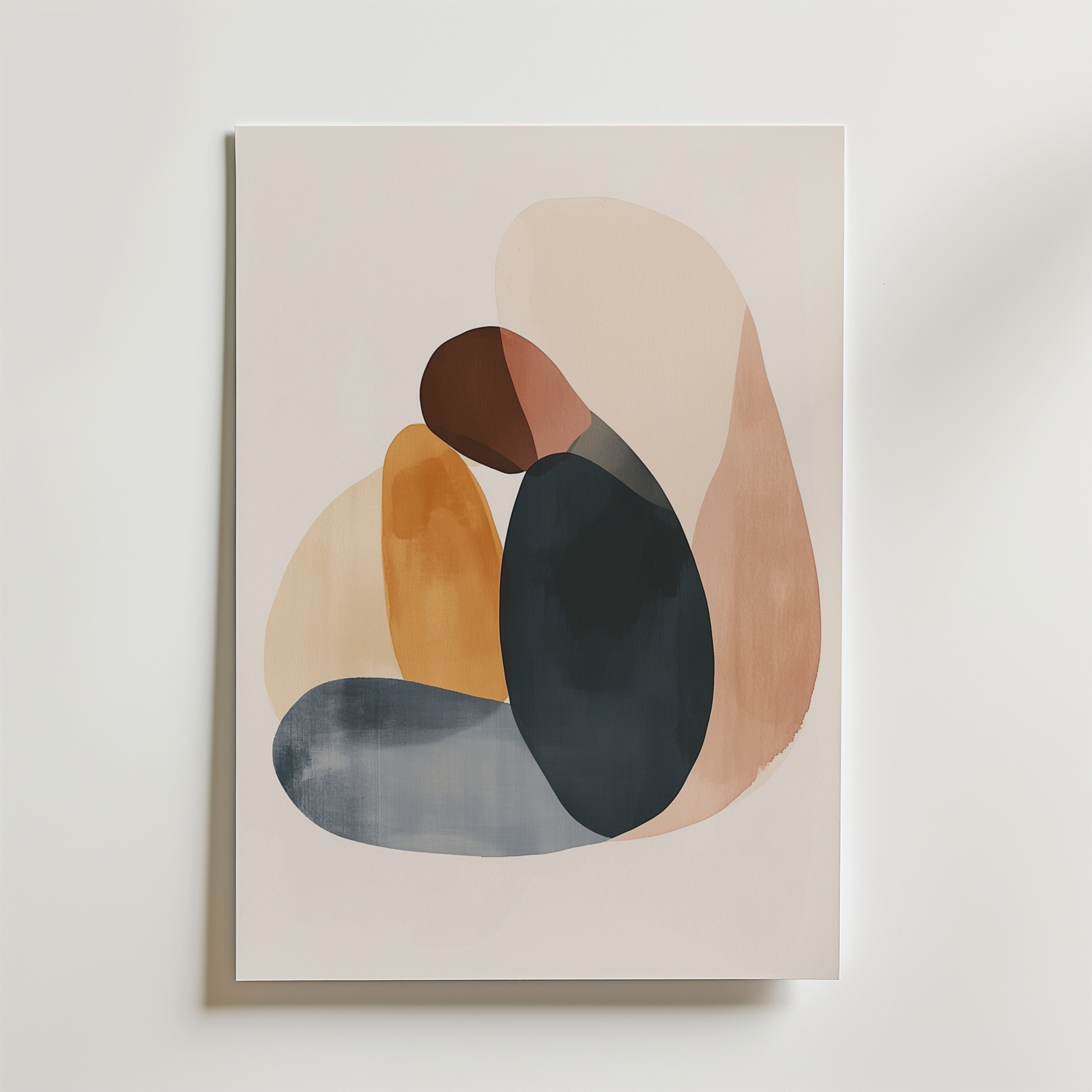 Abstract Embrace – stilfullt konsttryck från Bozetto, tryckt på matt finpapper i hög tryckkvalitet