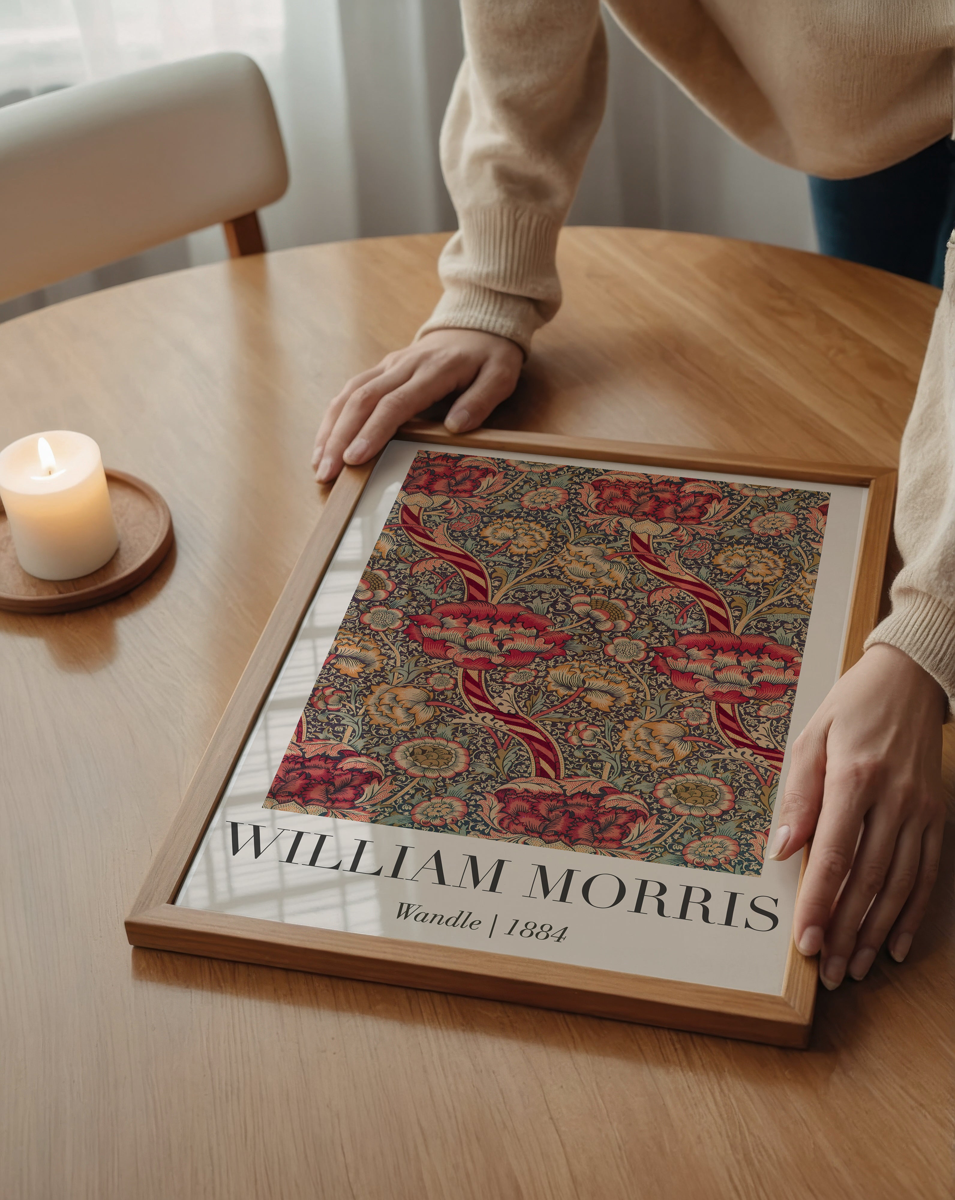 William Morris Wandle 1884 – affisch med stilfullt motiv från Bozetto i hög kvalitet