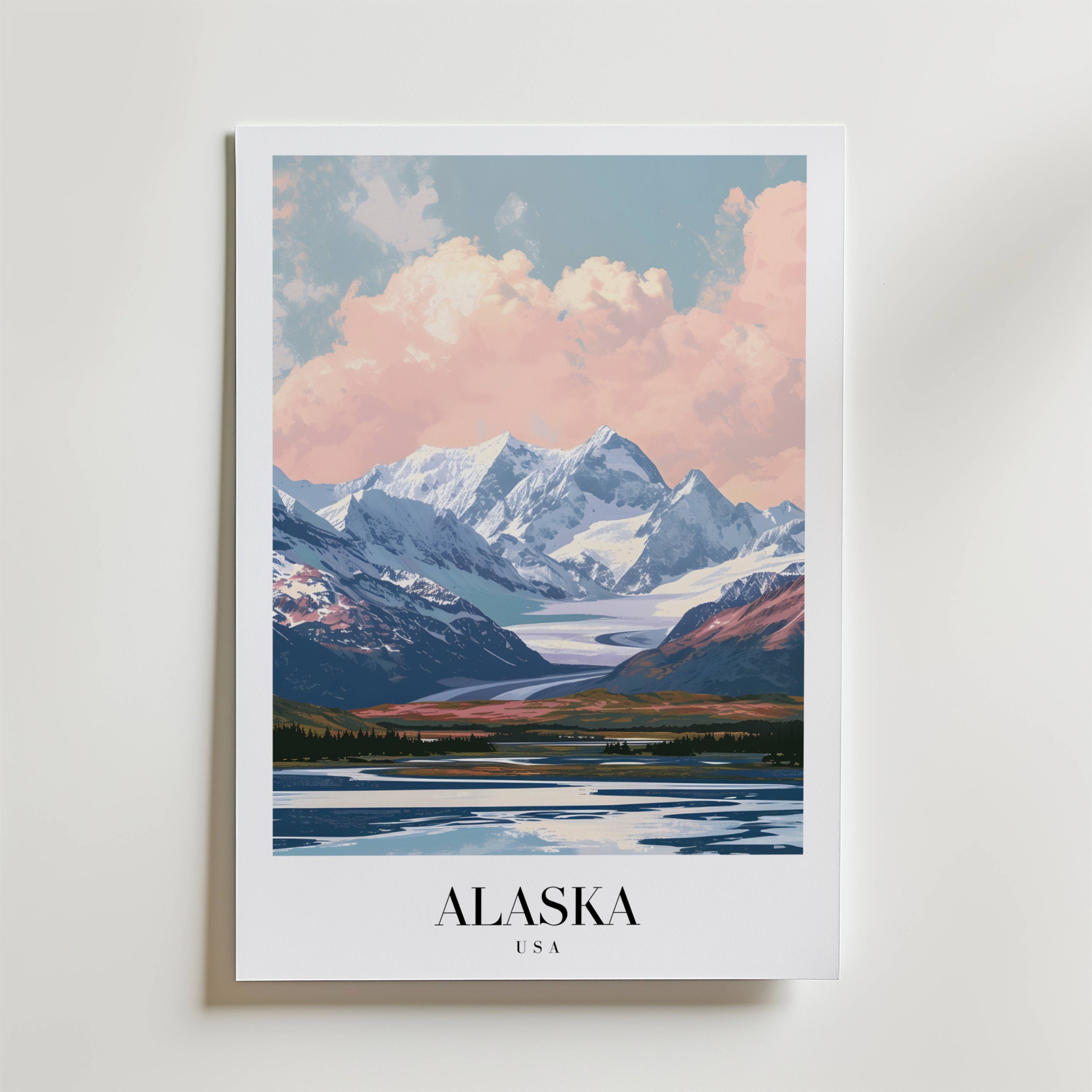 Whispers Of Alaska – stilfullt konsttryck från Bozetto, tryckt på matt finpapper