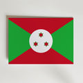 Burundi National Flag Poster – modern konst och stilren konsttryck för hemmet hos Bozetto