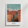 Afternoon Over Lyon – stilfullt konsttryck från Bozetto, tryckt på matt finpapper