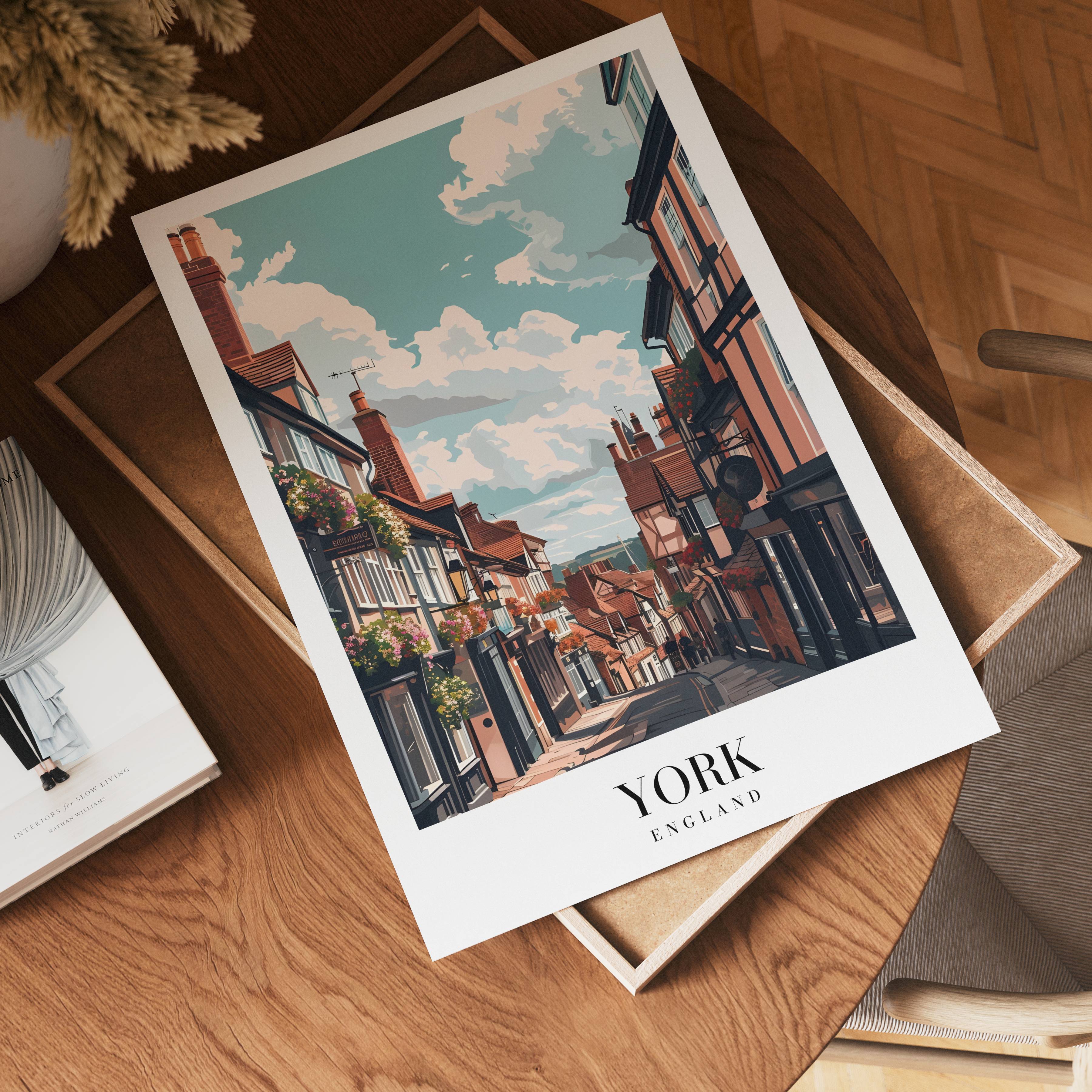 Streets Of York poster visad rakt fram – Bozetto affisch i hög tryckkvalitet i hög tryckkvalitet