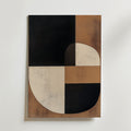 Abstract Brown Shapes – stilfullt konsttryck från Bozetto, tryckt på matt finpapper
