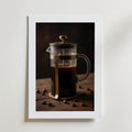 Coffee Press – stilfullt konsttryck från Bozetto, tryckt på matt finpapper i hög tryckkvalitet