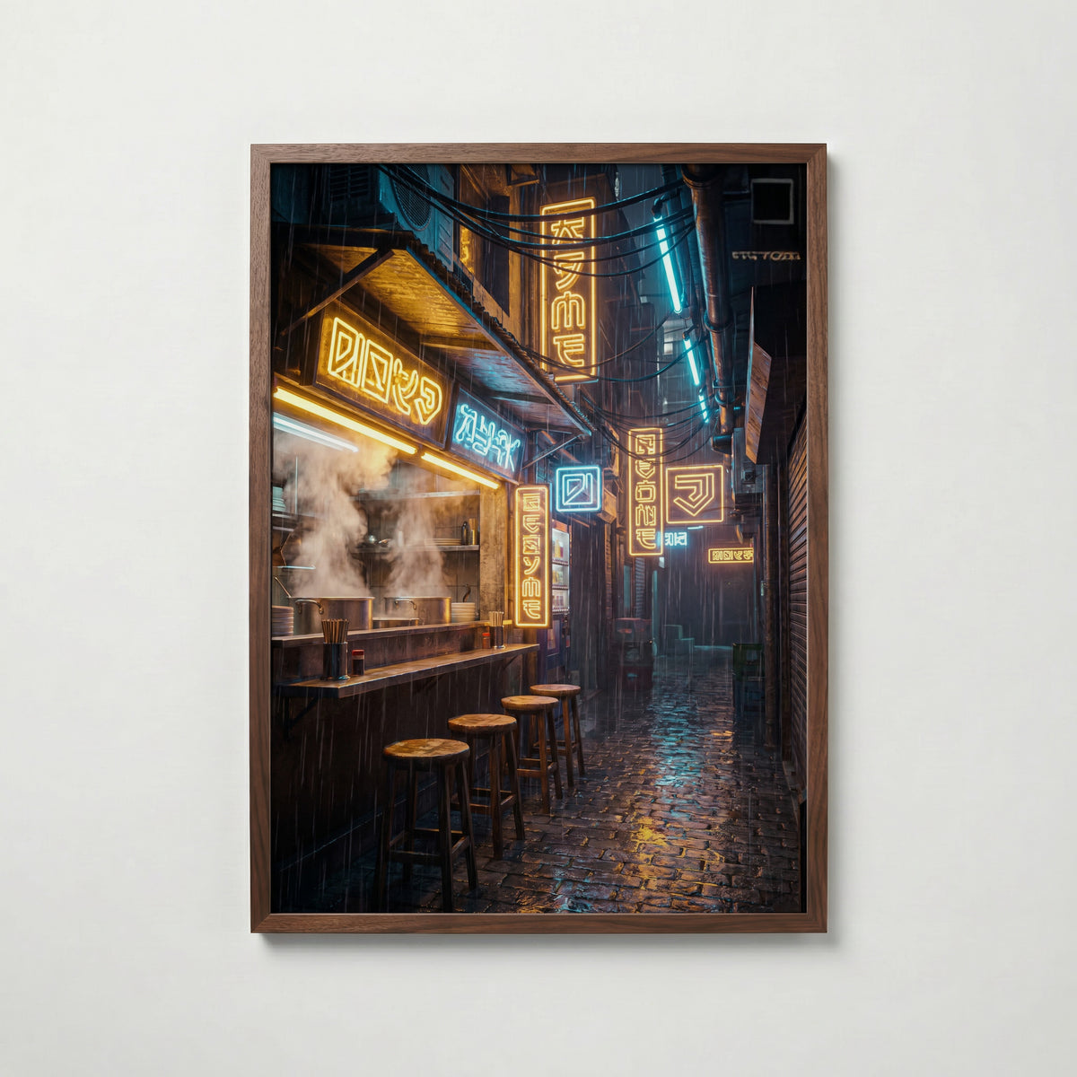 Neon Alley Poster – valnötsram