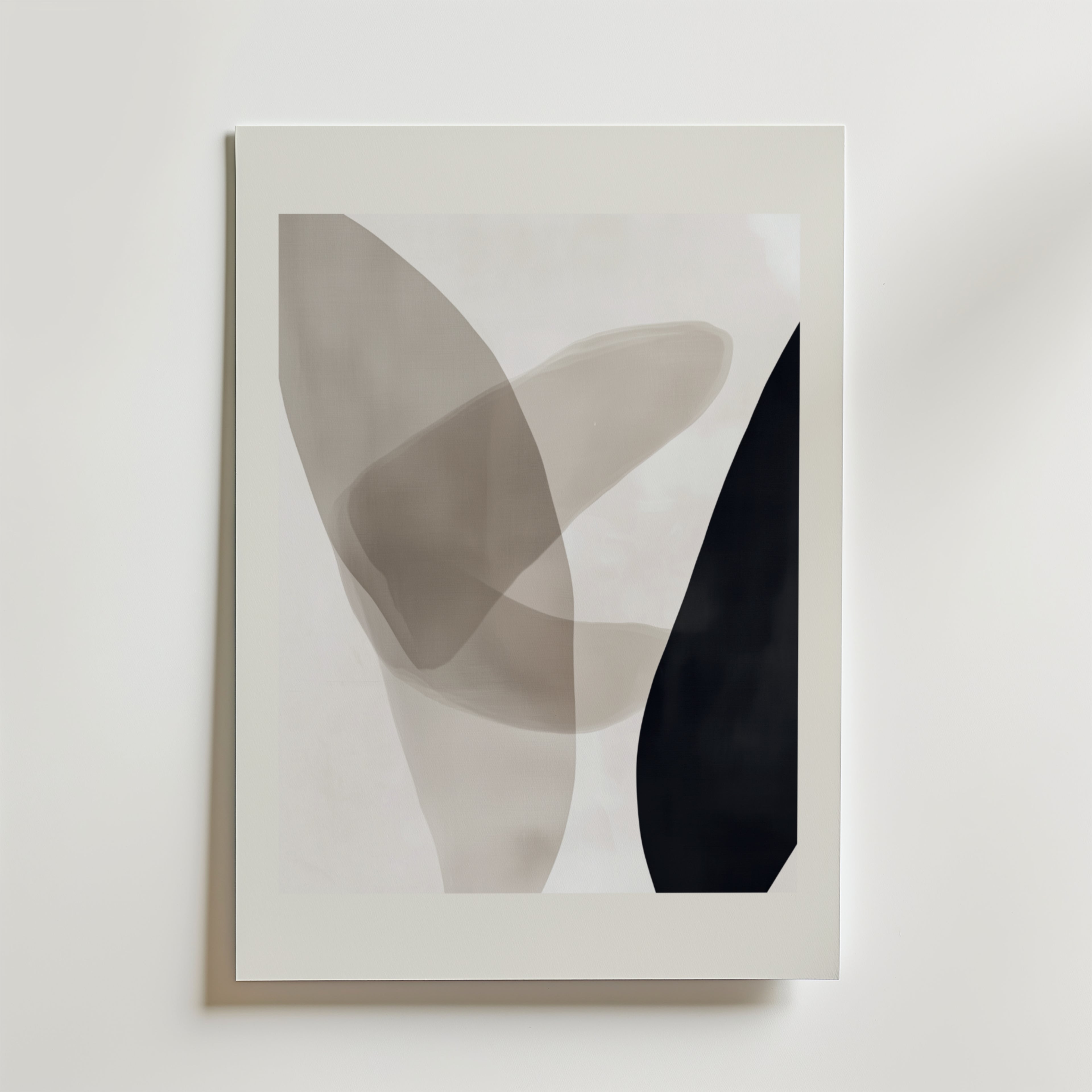 Abstract Minimalism Flow – stilfullt konsttryck från Bozetto, tryckt på matt finpapper