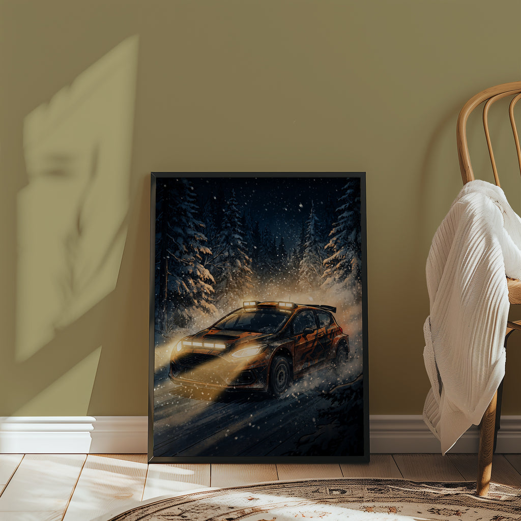 Snow Rally Poster – i rum 4