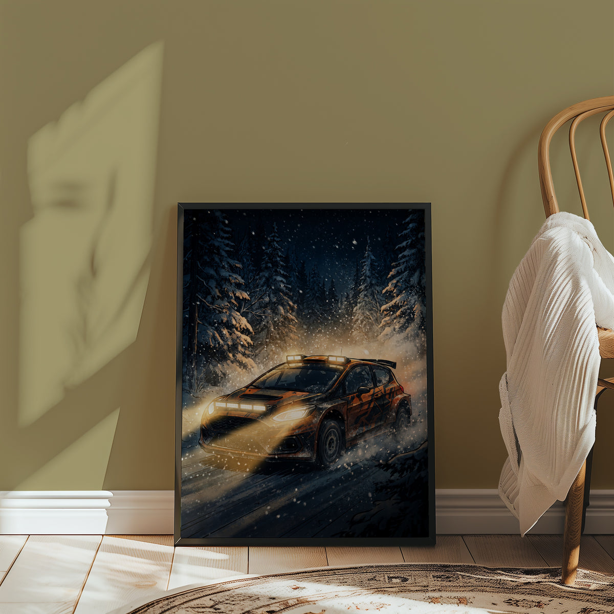 Snow Rally Poster – i rum 4