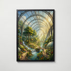 Glass Garden Poster – svart ram
