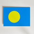 Palau National Flag Poster – modern konst och stilren konsttryck för hemmet hos Bozetto