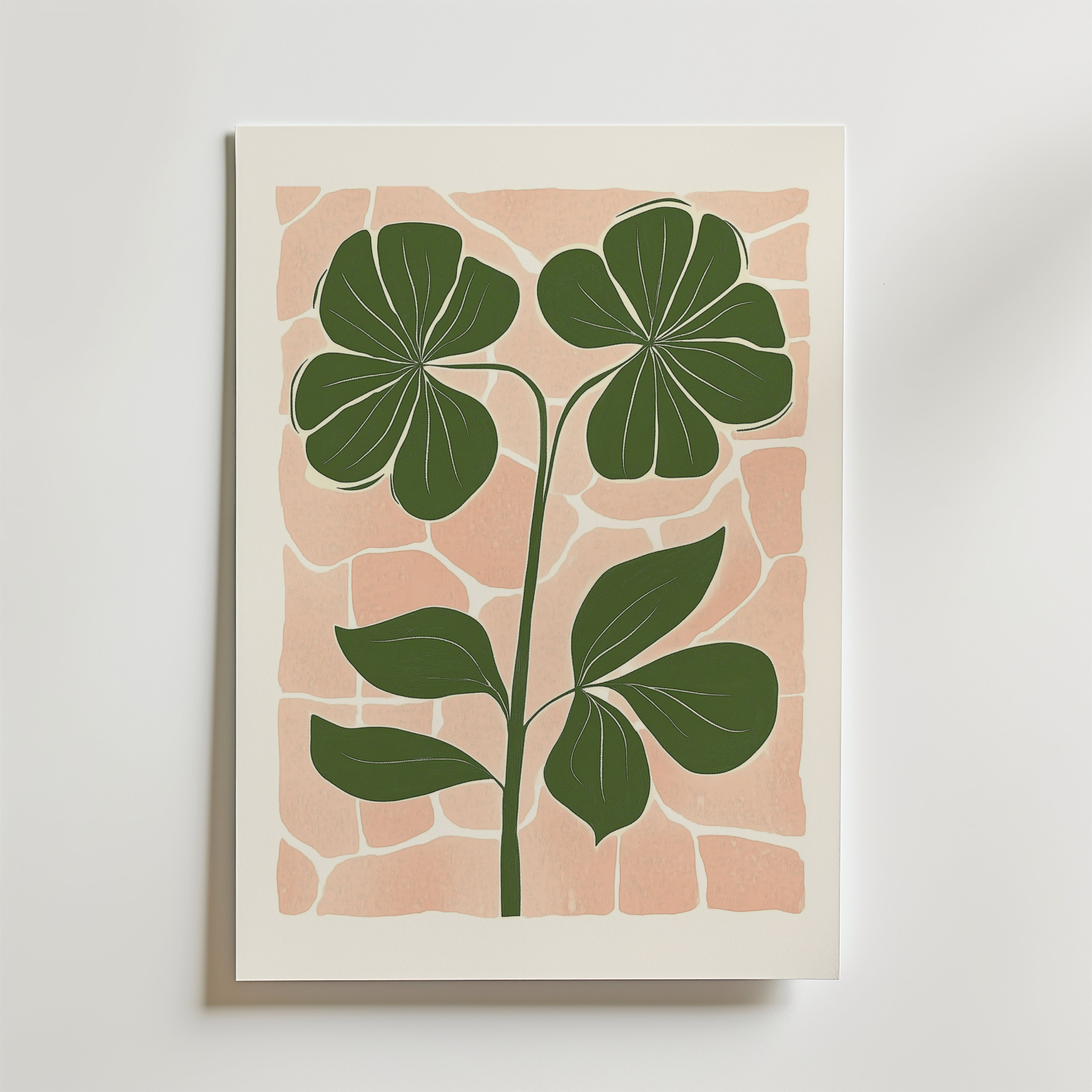 Botanical minimalist nature – stilfullt konsttryck från Bozetto, tryckt på matt finpapper