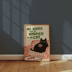 Approved by the Cat poster i ljust rum utan passepartout, kant till kant motiv, Bozetto