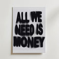 Blurred Money Statement Poster – canvas utan passepartout