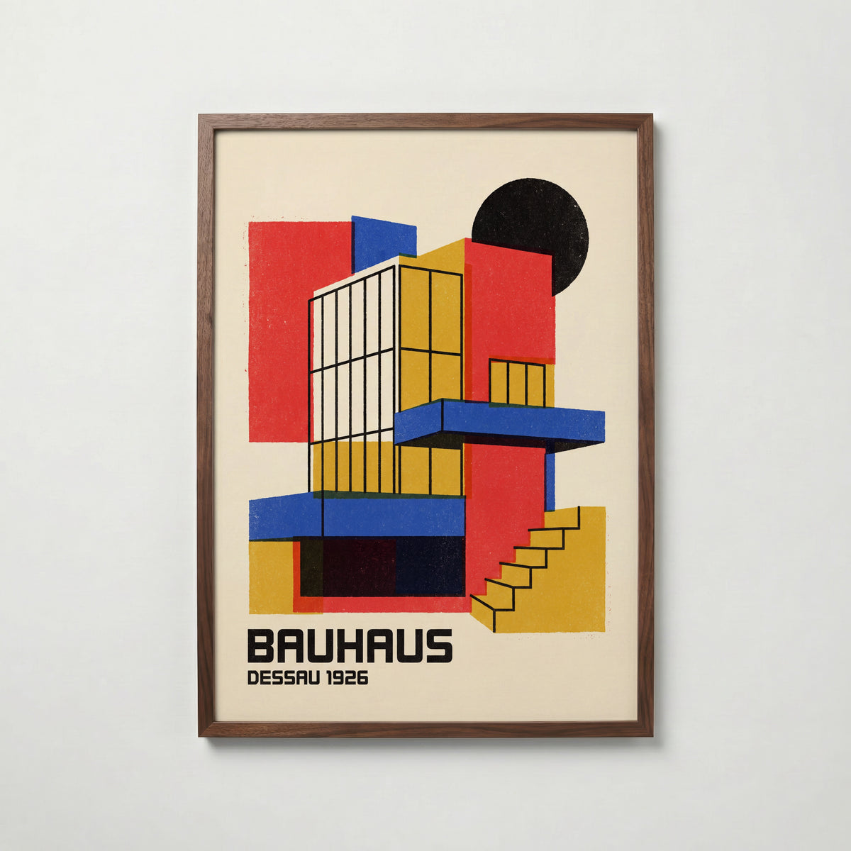 Bauhaus Dessau Poster – valnötsram