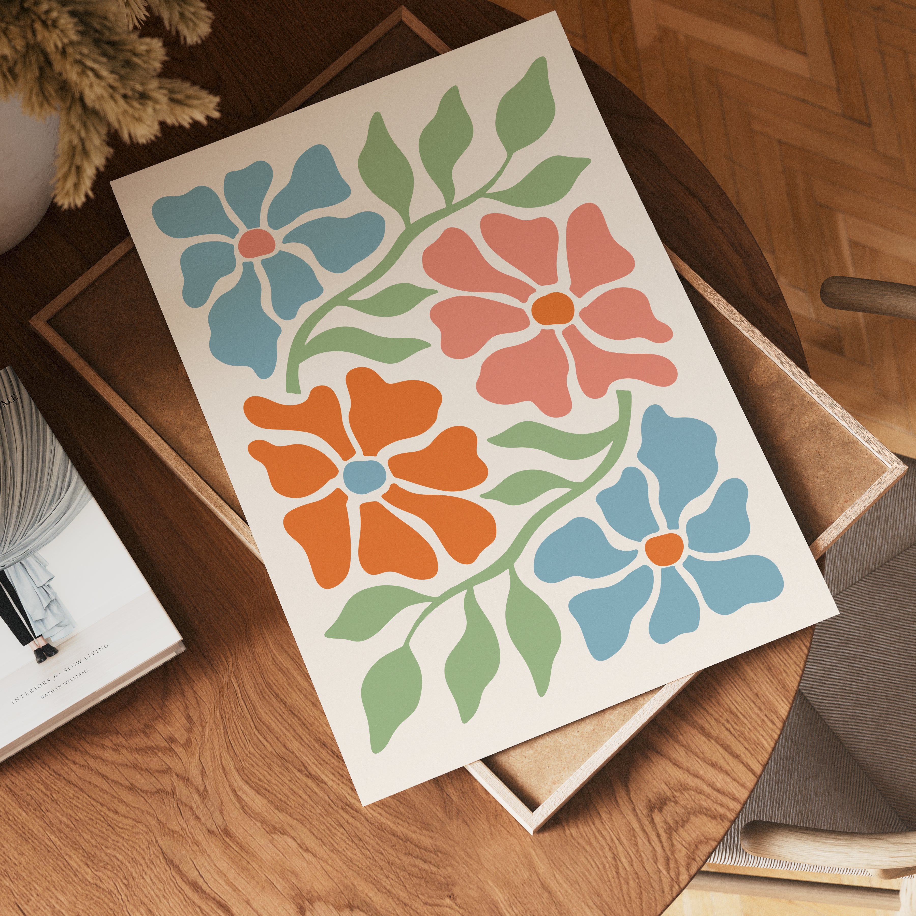Blooming Garden Harmony – affisch med stilfullt motiv från Bozetto i hög kvalitet