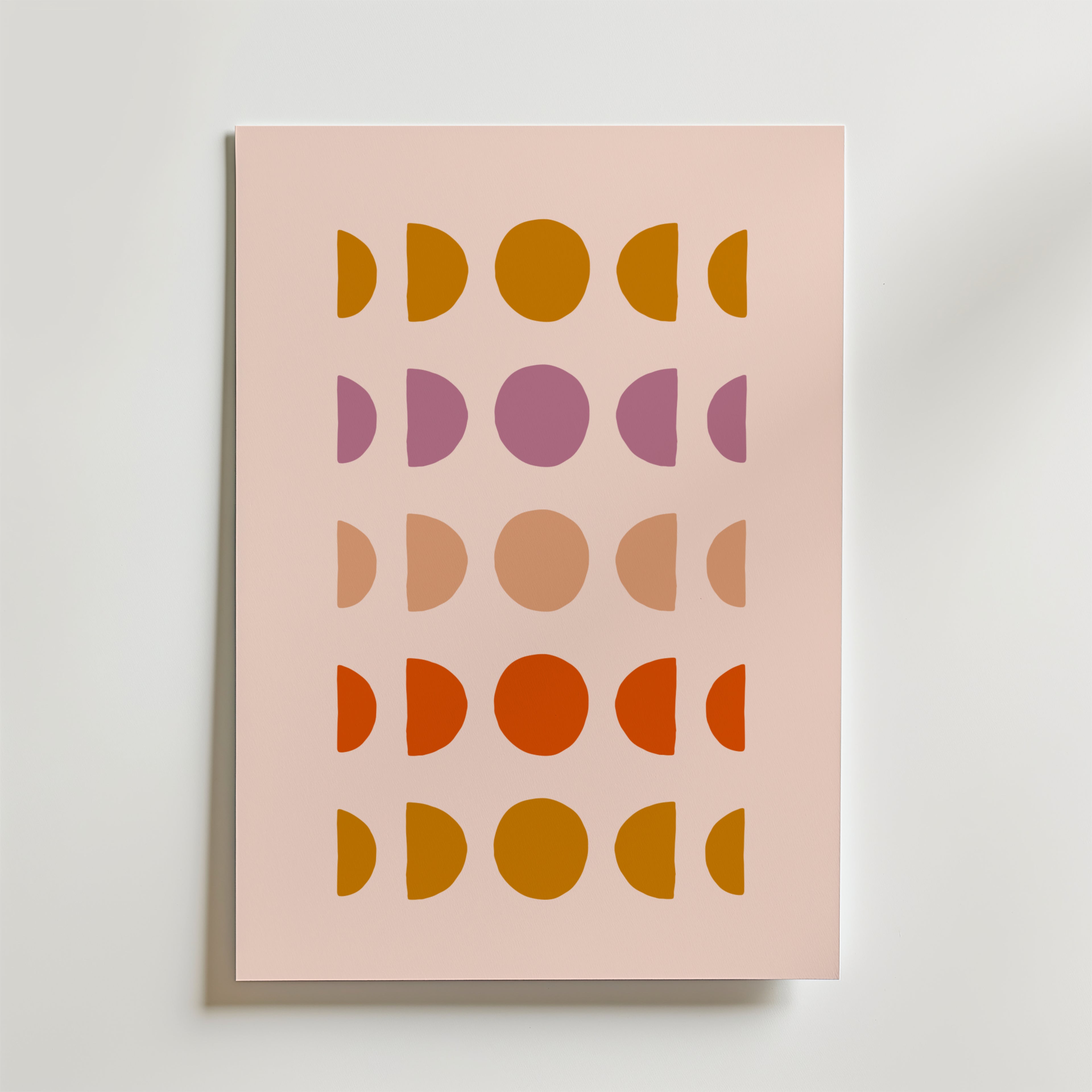Phases of Color – stilfullt konsttryck från Bozetto, tryckt på matt finpapper i hög tryckkvalitet