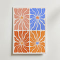 Four Petal Panels – stilfullt konsttryck från Bozetto, tryckt på matt finpapper i hög tryckkvalitet