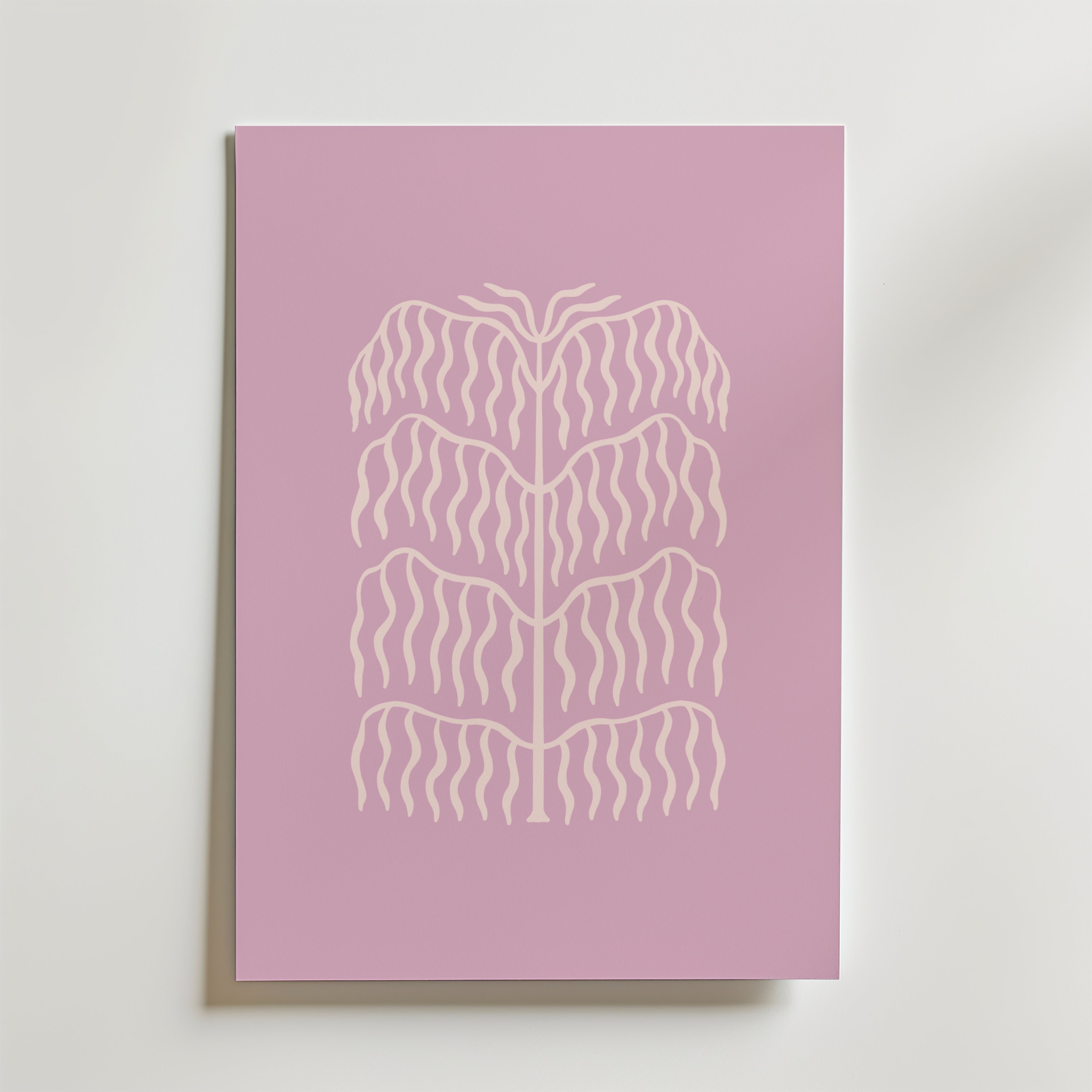 Lilac Botanical Form – stilfullt konsttryck från Bozetto, tryckt på matt finpapper