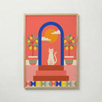 Cat Under the Blue Arch Poster – ekram