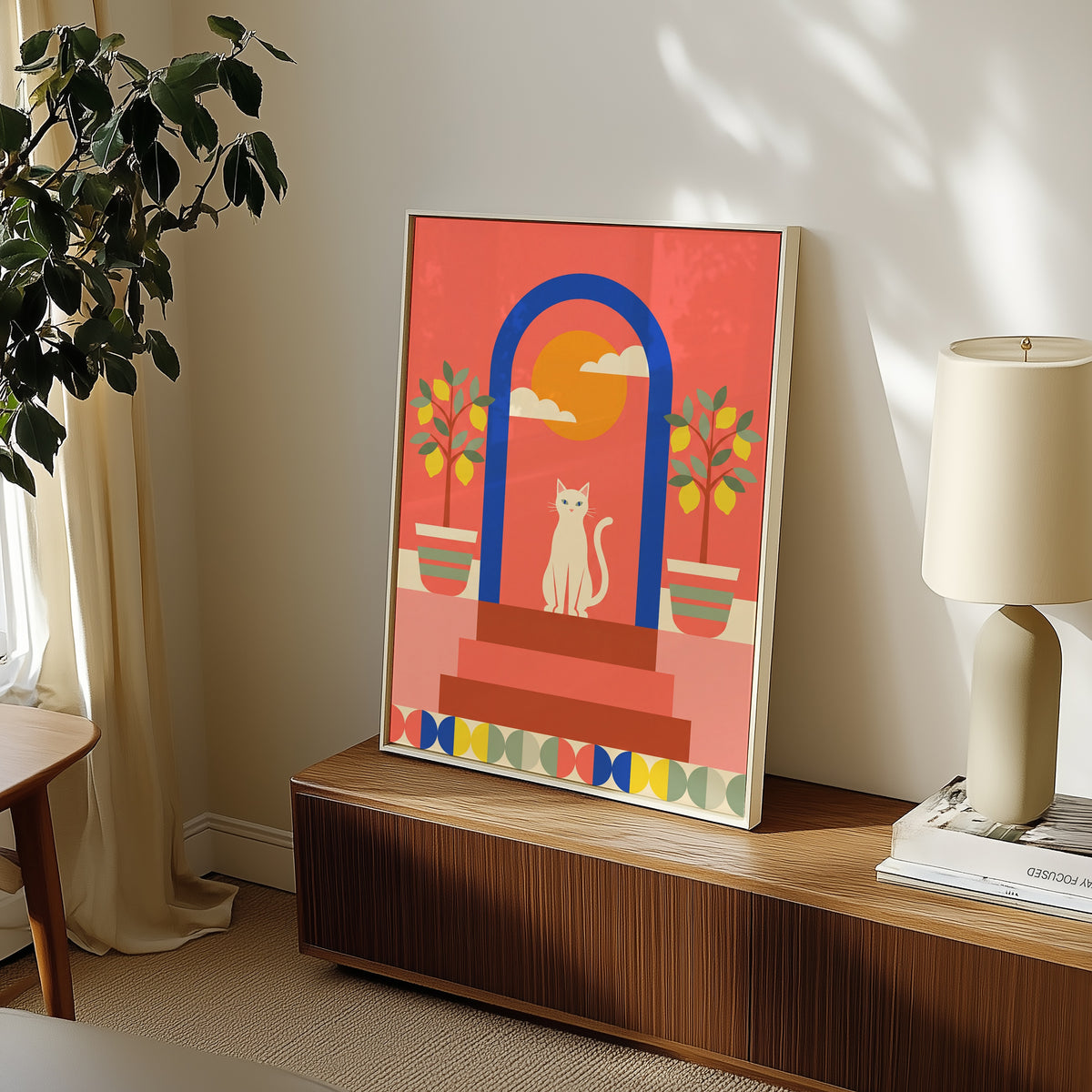 Cat Under the Blue Arch Poster – i rum 2