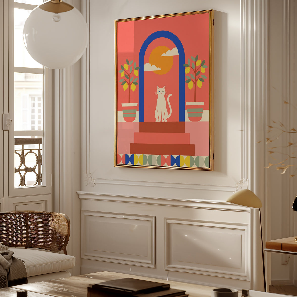 Cat Under the Blue Arch Poster – i rum 3