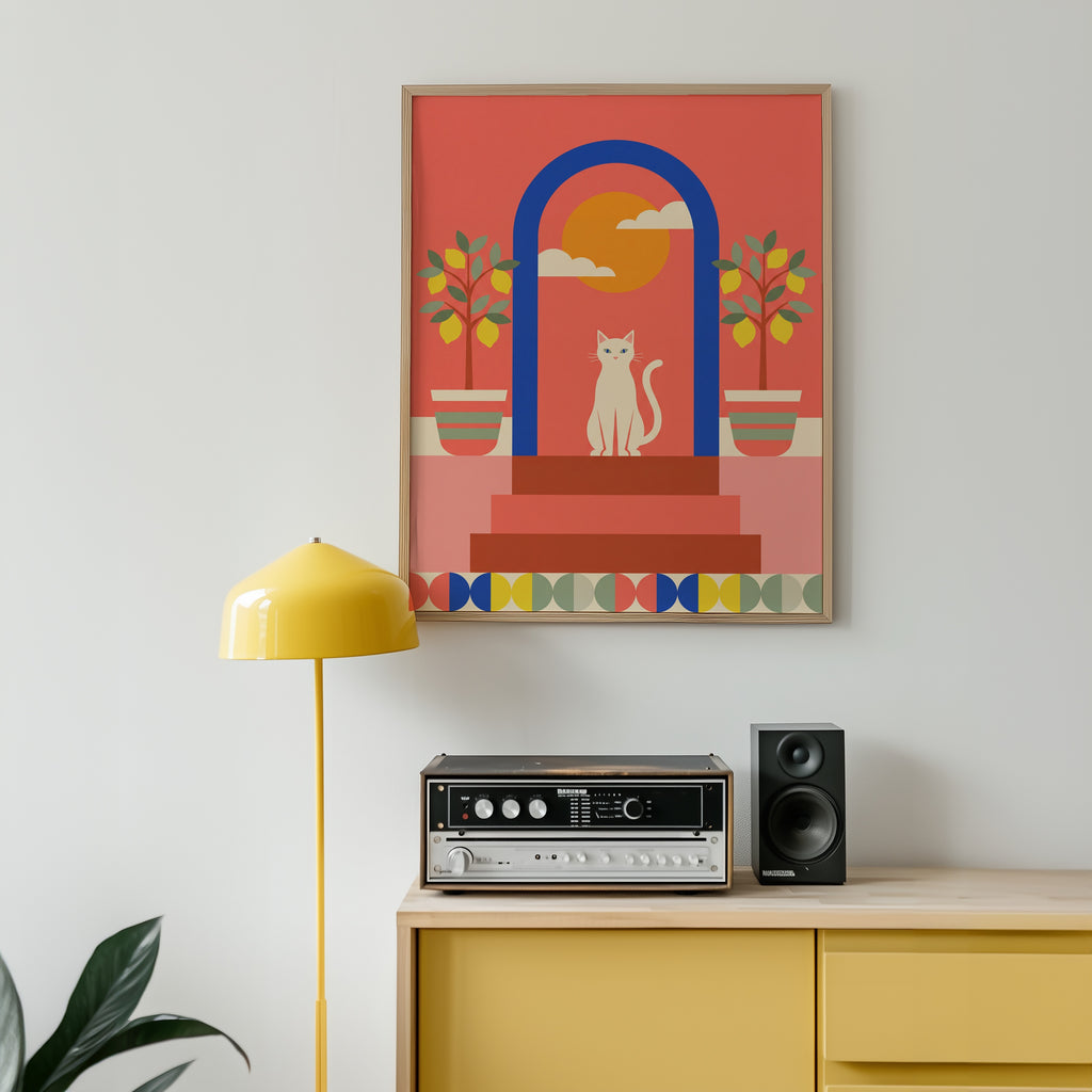 Cat Under the Blue Arch Poster – i rum 4