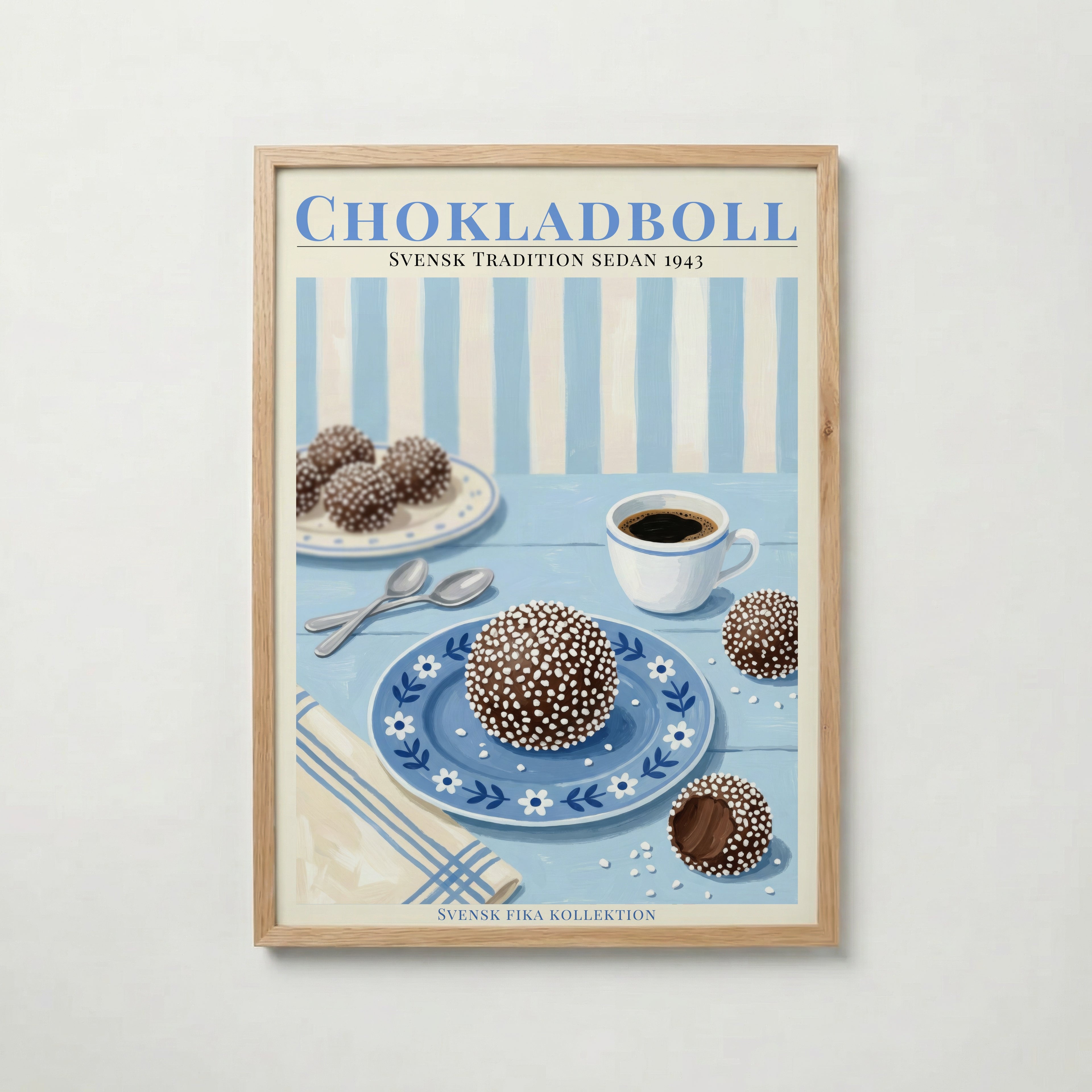 Chokladboll poster visad rakt fram – Bozetto affisch i hög tryckkvalitet i hög tryckkvalitet