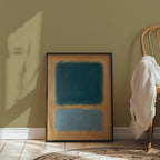 Colour Field in Teal Poster – i rum 5