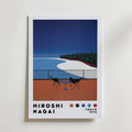 Mockup av Hiroshi Nagai Ocean Balcony affisch på vägg – köp enkelt hos Bozetto i hög kvalitet