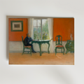 Carl Larsson Ehtoja luetaan – stilfullt konsttryck från Bozetto, tryckt på matt finpapper