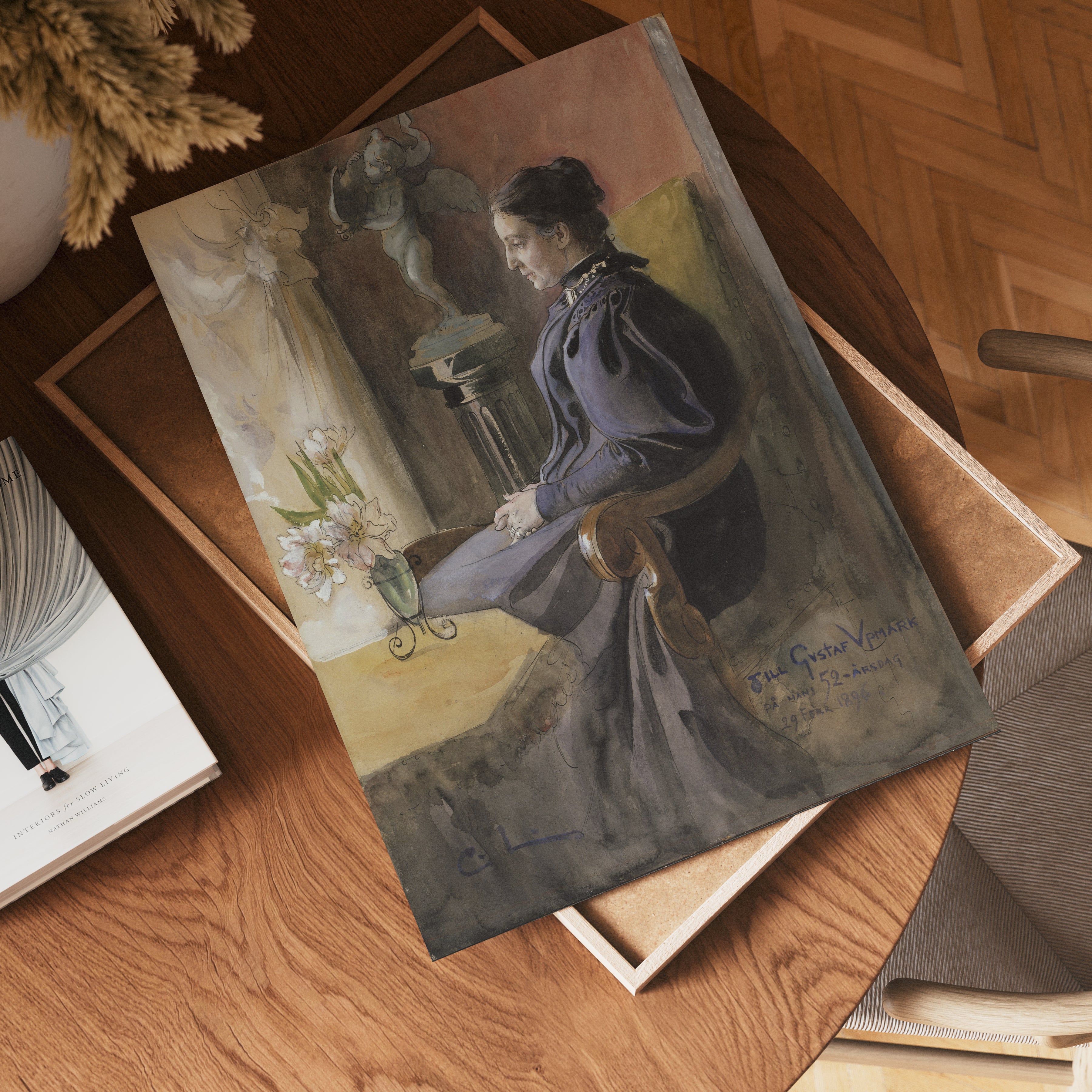Carl Larsson Eva Upmark – affisch med stilfullt motiv från Bozetto i hög kvalitet
