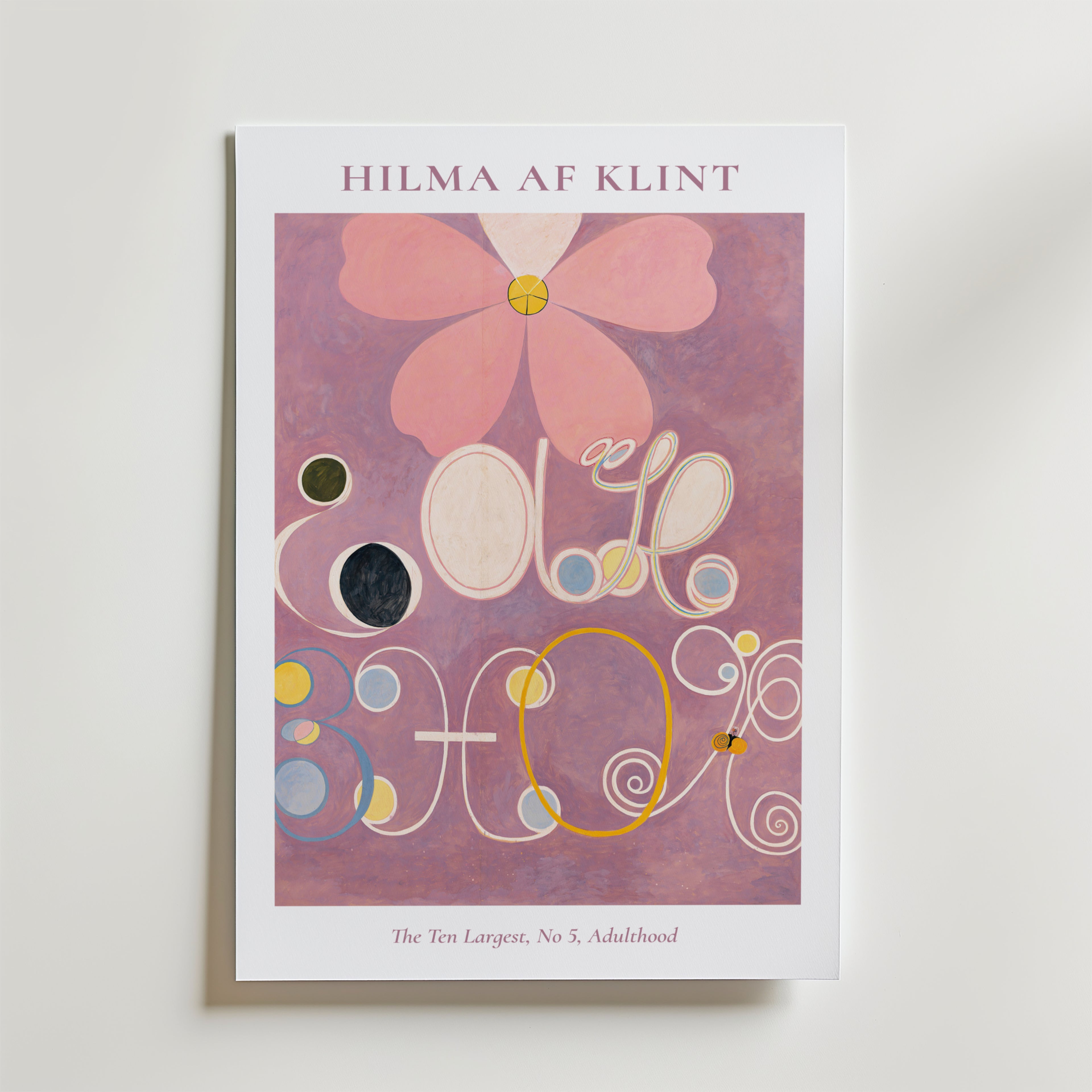 Hilma af Klint The Ten Largest affisch på neutral bakgrund – poster från Bozetto