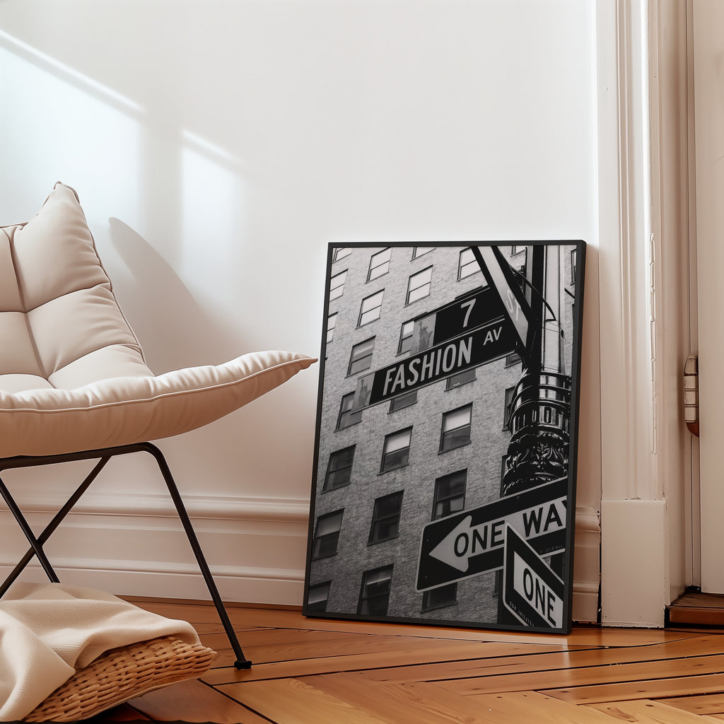 Fashion Avenue Sign Poster – i rum 1