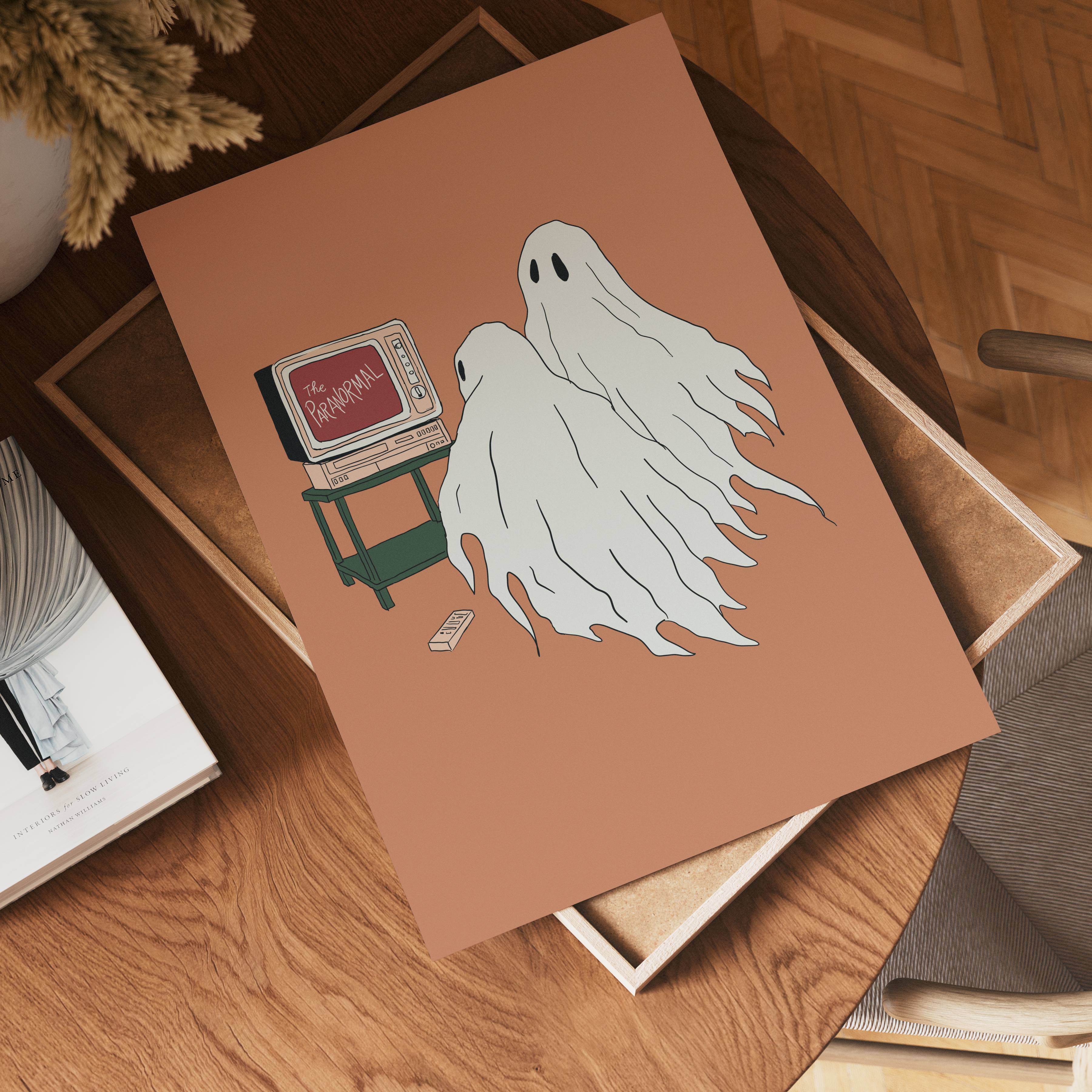 Ghostflix Night poster visad rakt fram – Bozetto affisch i hög tryckkvalitet i hög tryckkvalitet