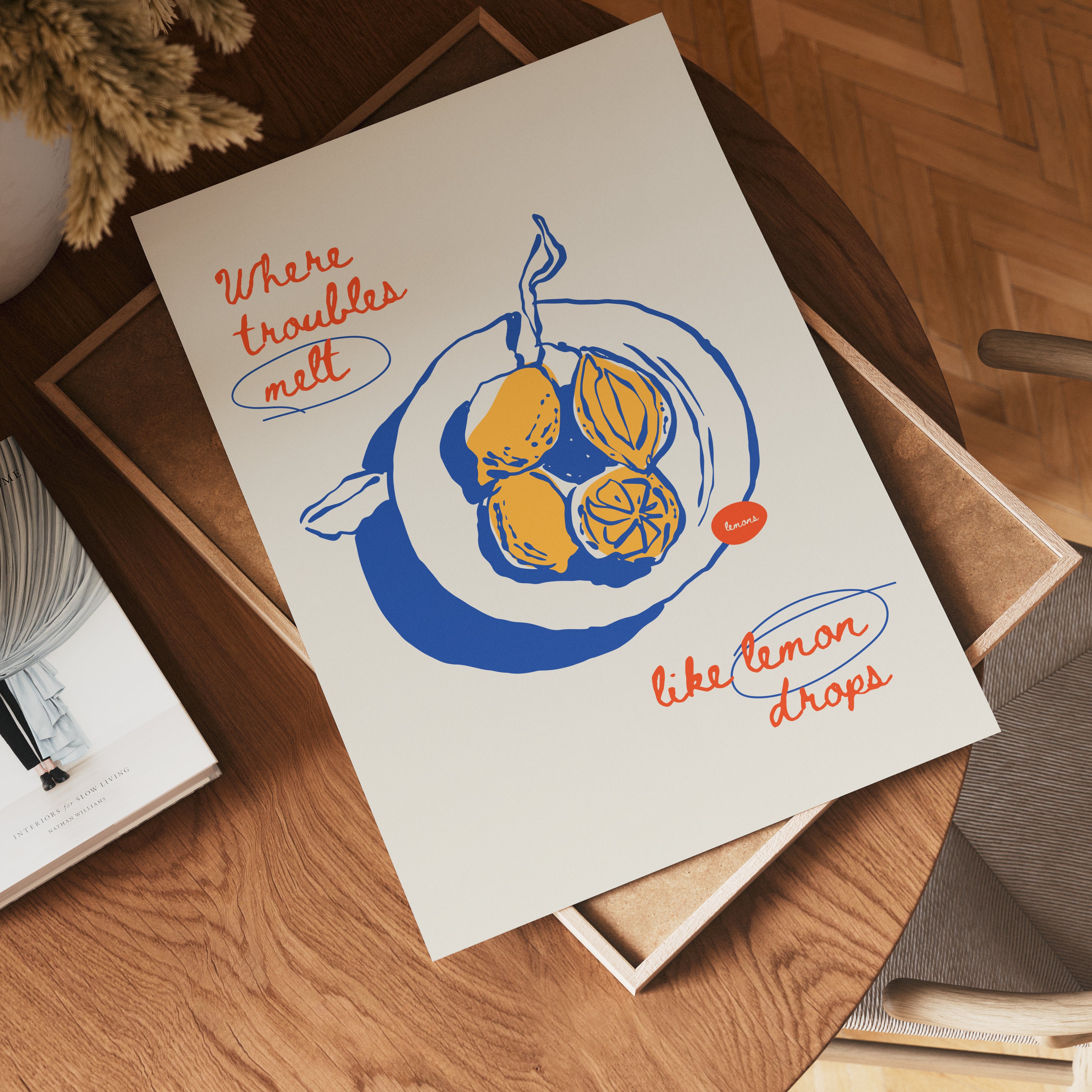 Lemon Drops poster visad rakt fram – Bozetto affisch i hög tryckkvalitet i hög tryckkvalitet