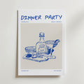 Dinner Party – stilfullt konsttryck från Bozetto, tryckt på matt finpapper i hög tryckkvalitet