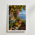 Marco Ricci Giardino dei Limoni Poster – solig citrusträdgård längs Sorrentokysten i södra Italien