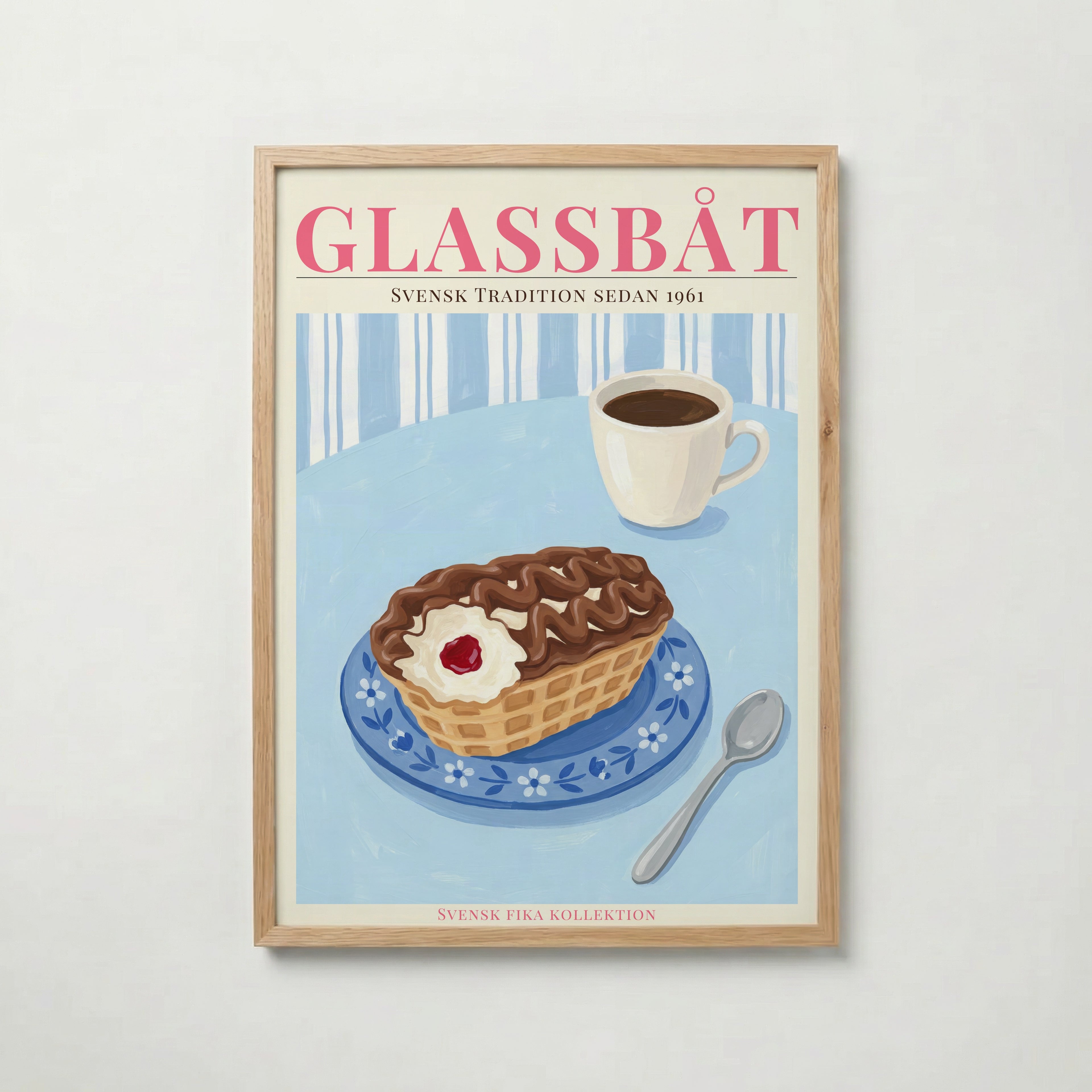 Glassbåt poster visad rakt fram – Bozetto affisch i hög tryckkvalitet i hög tryckkvalitet