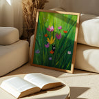 Hidden Garden Cat Poster