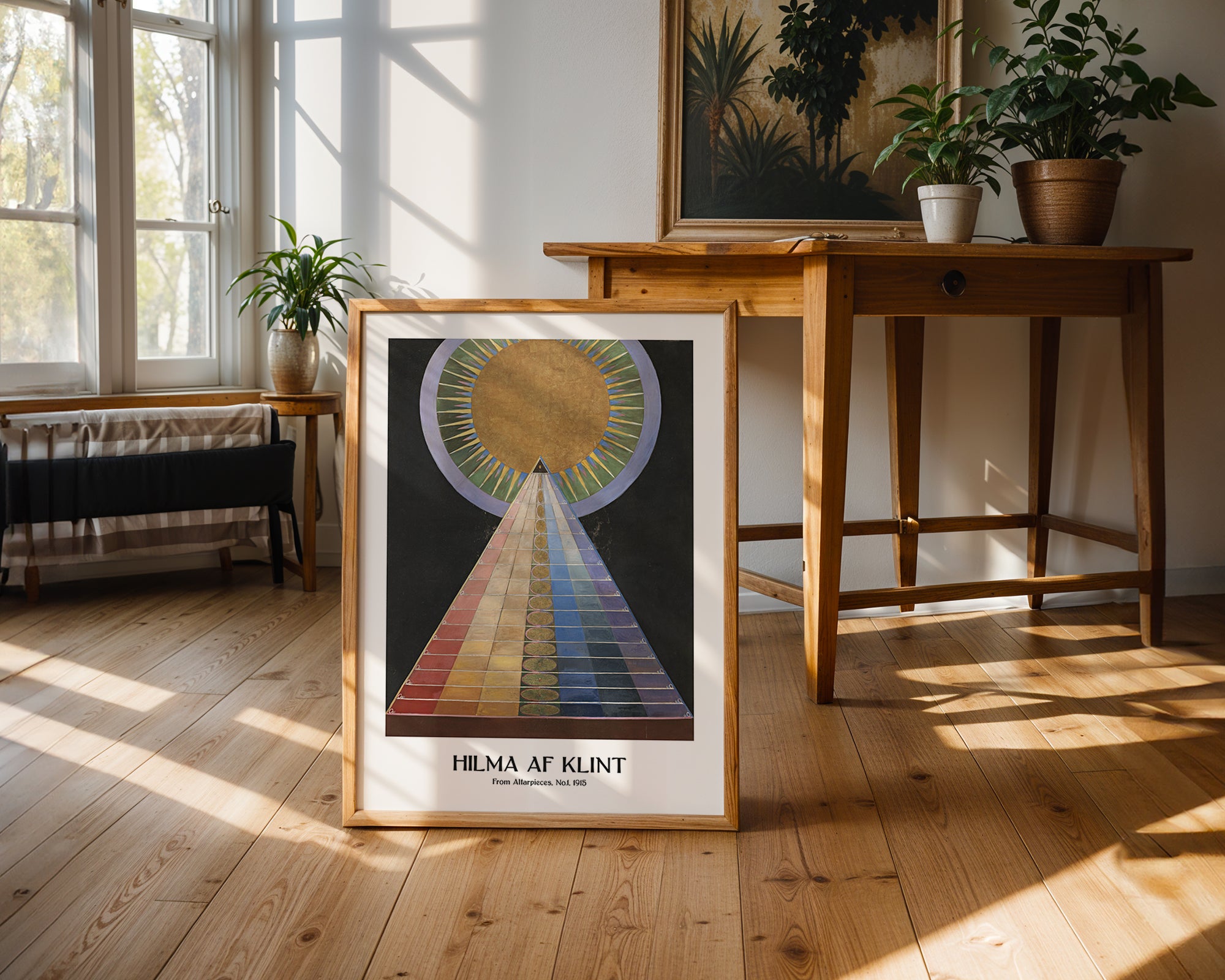Väggmockup med Hilma af Klint The – köp enkelt hos Bozetto affisch i hög kvalitet