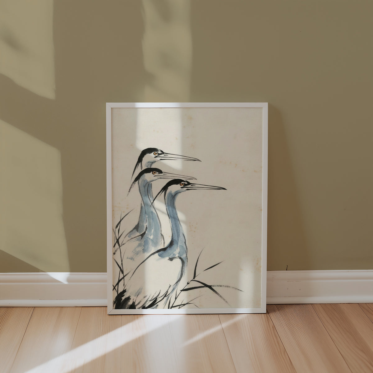Ink Herons Poster i rum