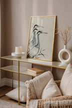 Ink Herons Poster i rum