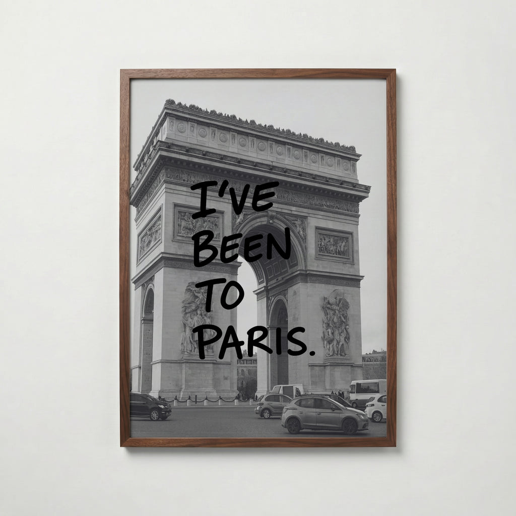 Been To Paris Poster – valnötsram