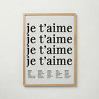 Je T'aime Echo Poster – ekram