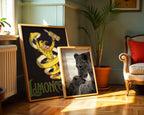 Lioness and Cub Poster – två posters i rum 1